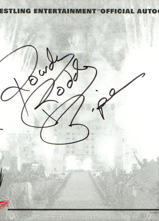 Rowdy Roddy Piper signed Autograph Mat