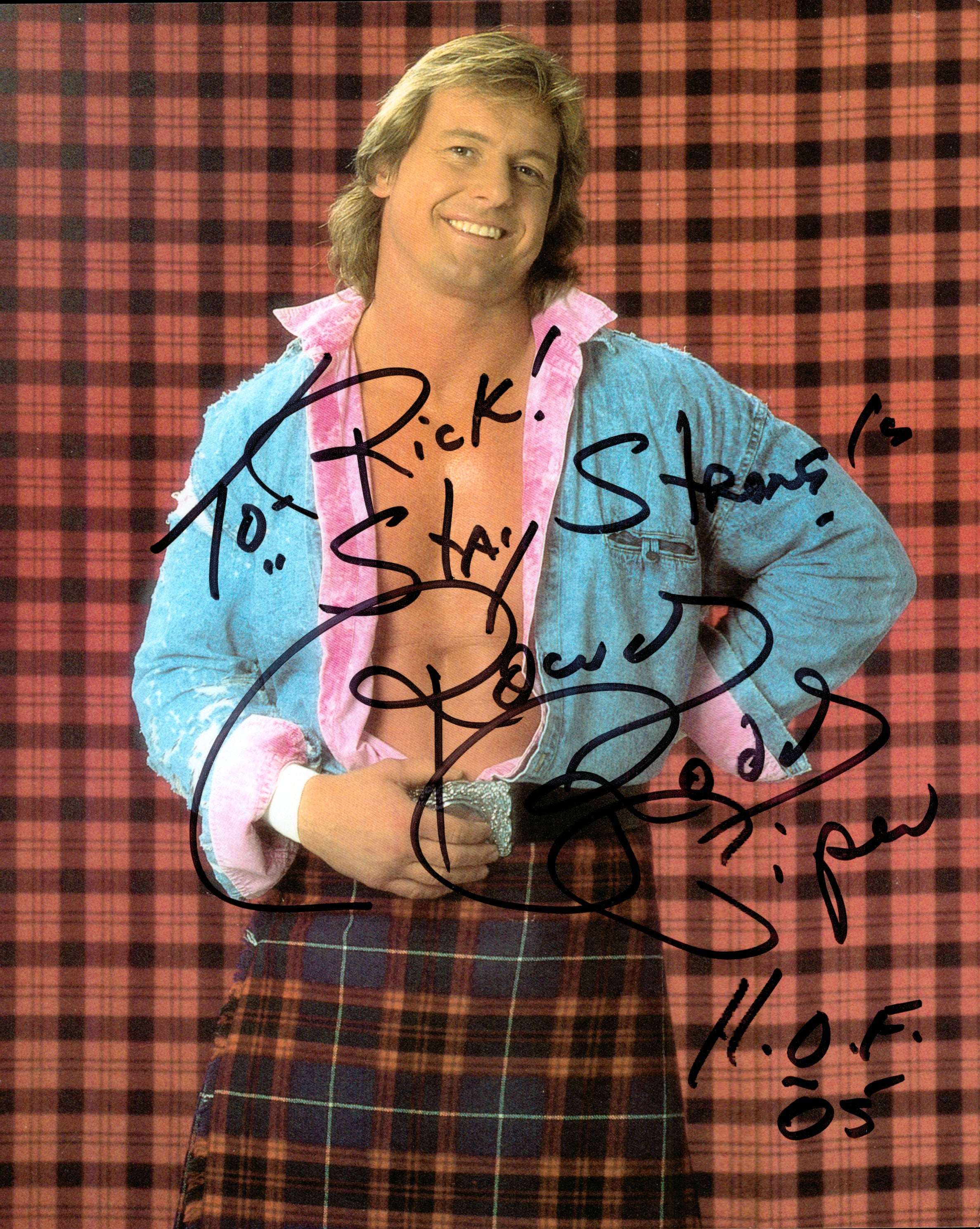 Rowdy Roddy Piper signed 8x10 Photo – Signed By Superstars