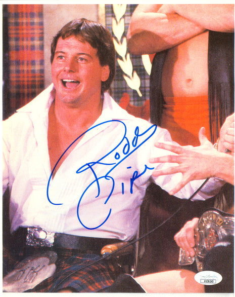 Rowdy Roddy Piper signed 8x10 Photo (w/ JSA)