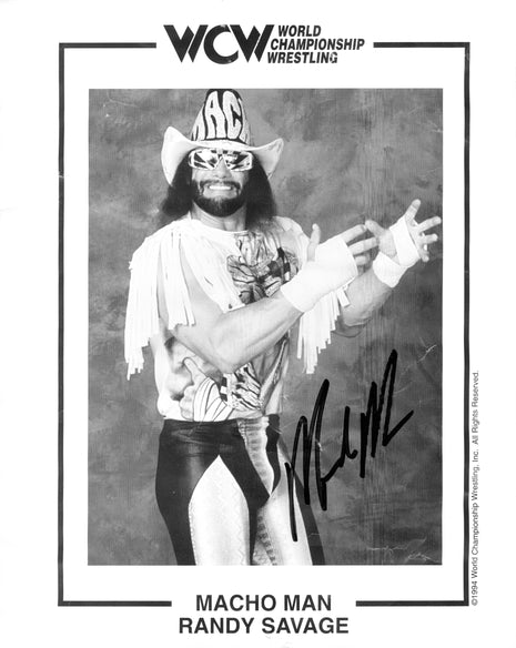 Macho Man Randy Savage signed 8x10 Photo