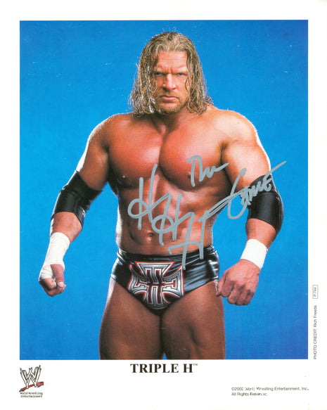 Triple H signed 8x10 Photo