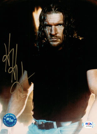Triple H signed 8x10 Photo (w/ PSA)