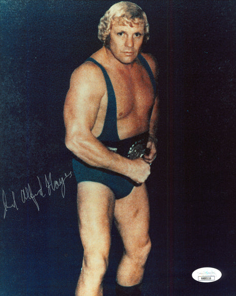 Lord Alfred Hayes signed 8x10 Photo (w/ JSA)