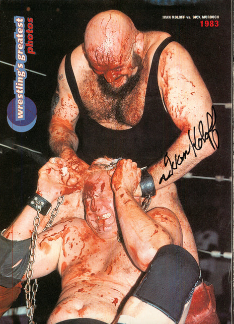 Ivan Koloff signed Magazine Page