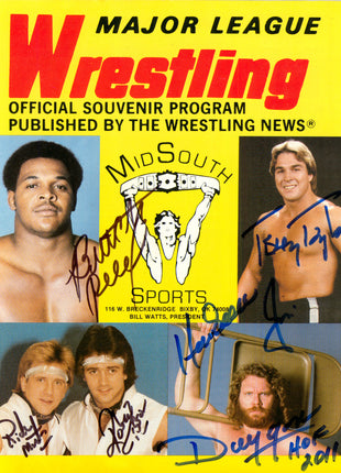 Butch Reed, Jim Duggan, Terry Taylor, Robert Gibson & Ricky Morton signed Major League Wrestling Program