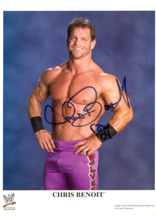 Chris Benoit signed 8x10 Photo