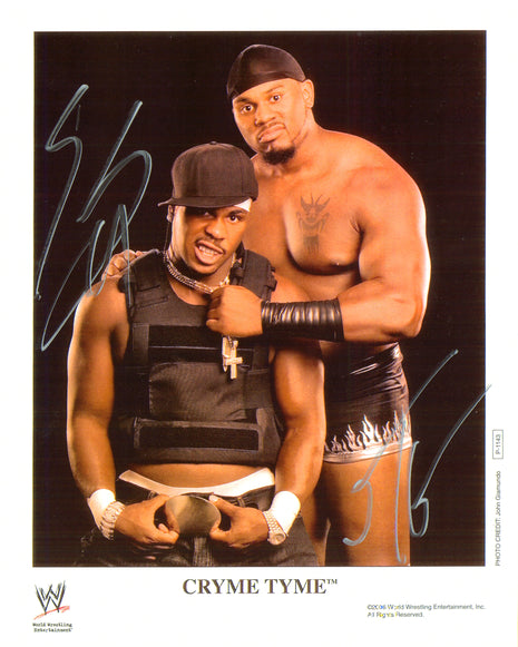 Cryme Tyme dual signed 8x10 Photo