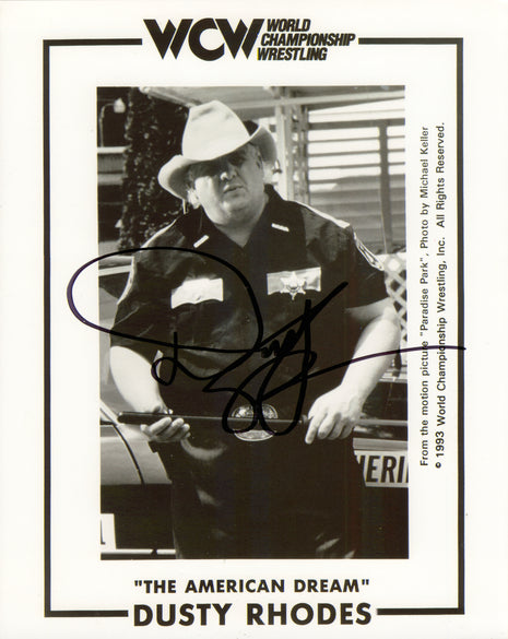 Dusty Rhodes signed 8x10 Photo