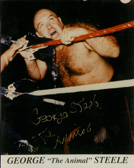 George Steele signed 8x10 Photo