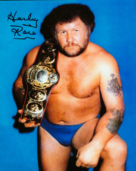 Harley Race signed 8x10 Photo