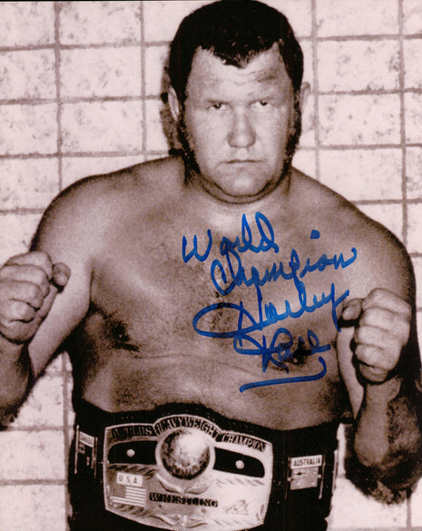 Harley Race signed 8x10 Photo