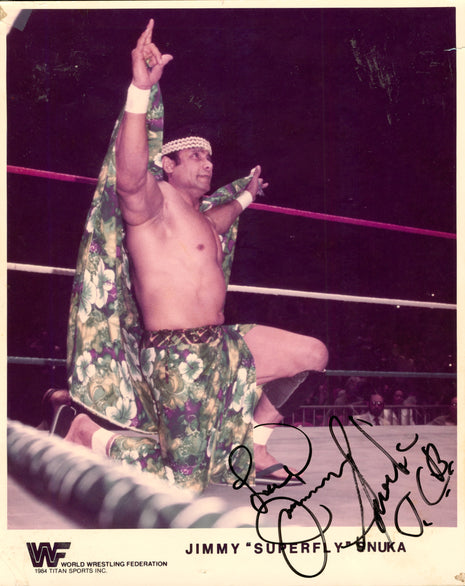 Jimmy Snuka signed 8x10 Photo