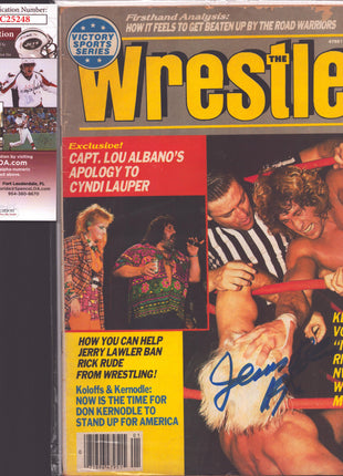 Captain Lou Albano signed Wrestler Magazine (January 1985)