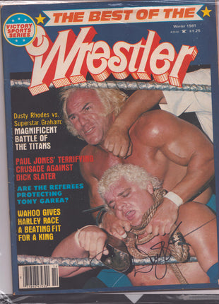 Dusty Rhodes signed Best of the Wrestler Magazine Winter 1981 (w/ JSA)