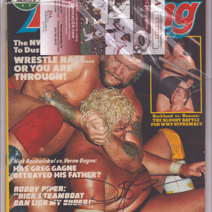 Dusty Rhodes signed Inside Wrestling Magazine June 1981 (w/ JSA)
