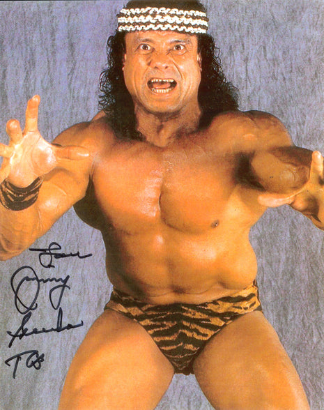 Jimmy Snuka signed 8x10 Photo