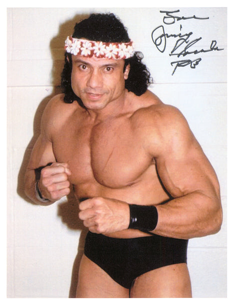 Jimmy Snuka signed 8x10 Photo