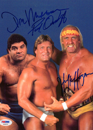 Paul Orndorff, Hulk Hogan & Don Muraco triple signed 8x10 Photo (w/ PSA)