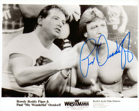 Paul Orndorff signed 8x10 Photo