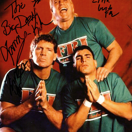 Tracy Smothers, Tommy Rich & Little Guido triple signed 8x10 Photo