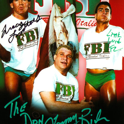Tracy Smothers, Tommy Rich & Little Guido triple signed 8x10 Photo