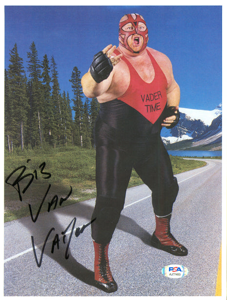 Vader signed 8x10 Photo (w/ PSA)