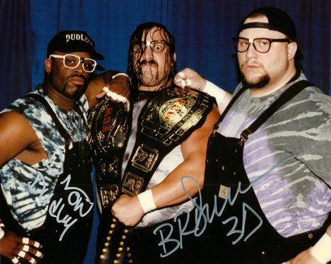 Dudley Boys dual signed 8x10 Photo