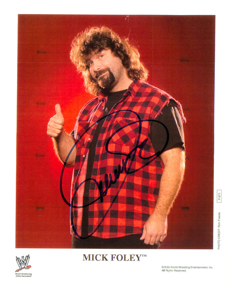 Mick Foley signed 8x10 Photo