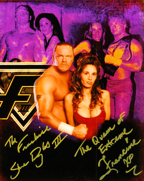 Shane Douglas & Francine dual signed 8x10 Photo