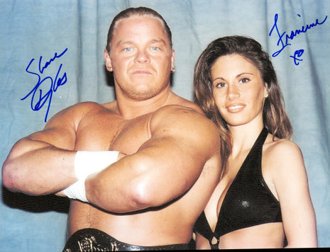 Shane Douglas & Francine dual signed 8x10 Photo