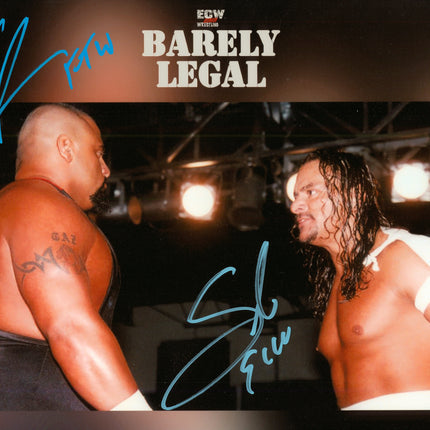 Taz & Sabu dual signed 8x10 Photo