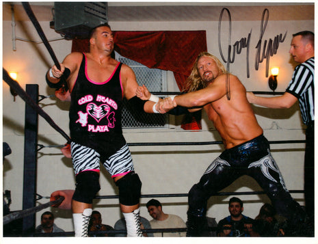 Fotografía firmada de 8x10 por Jerry Lynn