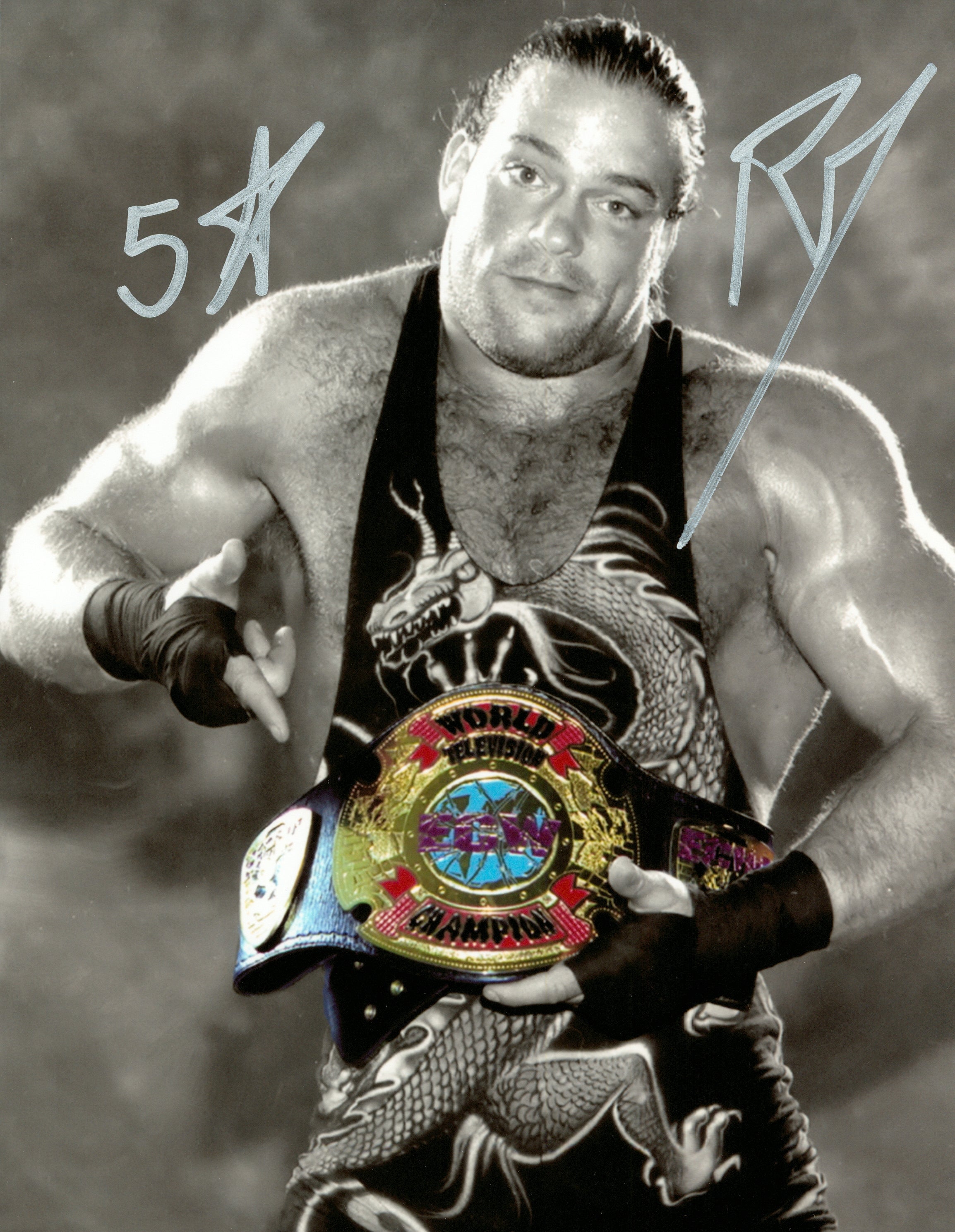 Rob Van Dam signed 8x10 Photo – Signed By Superstars