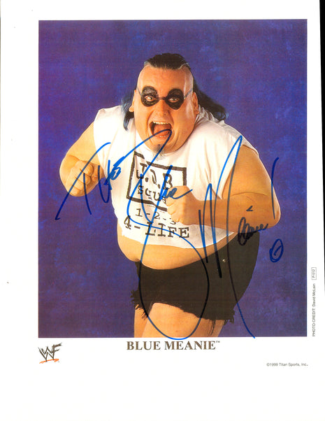 Photo 8x10 signée Blue Meanie
