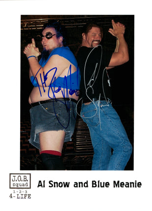 Blue Meanie & Al Snow dual signed 8x10 Photo