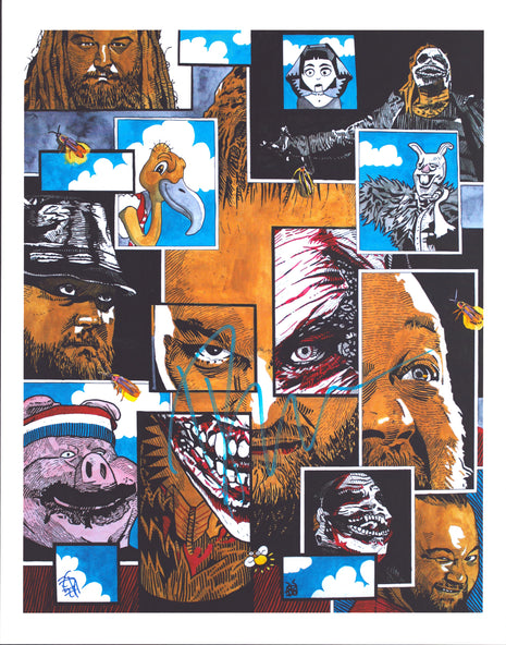 Bray Wyatt signed 11x14 Schamberger Art