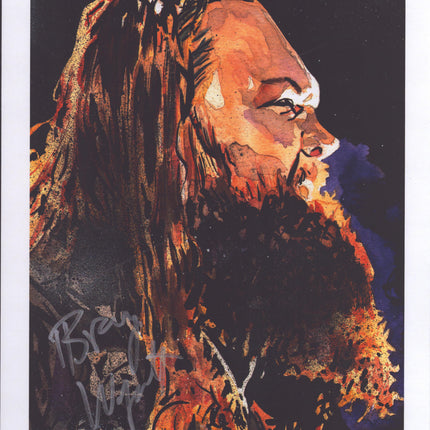 Bray Wyatt signed 11x14 Schamberger Art