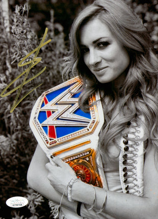 Becky Lynch signed Metallic 8x10 Photo (w/ JSA)