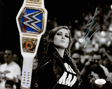 Becky Lynch signed Metallic 8x10 Photo (w/ JSA)