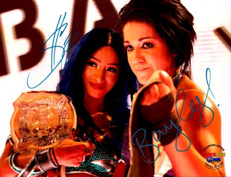 Sasha Banks & Bayley dual signed 11x14 Photo (w/ WWE COA)