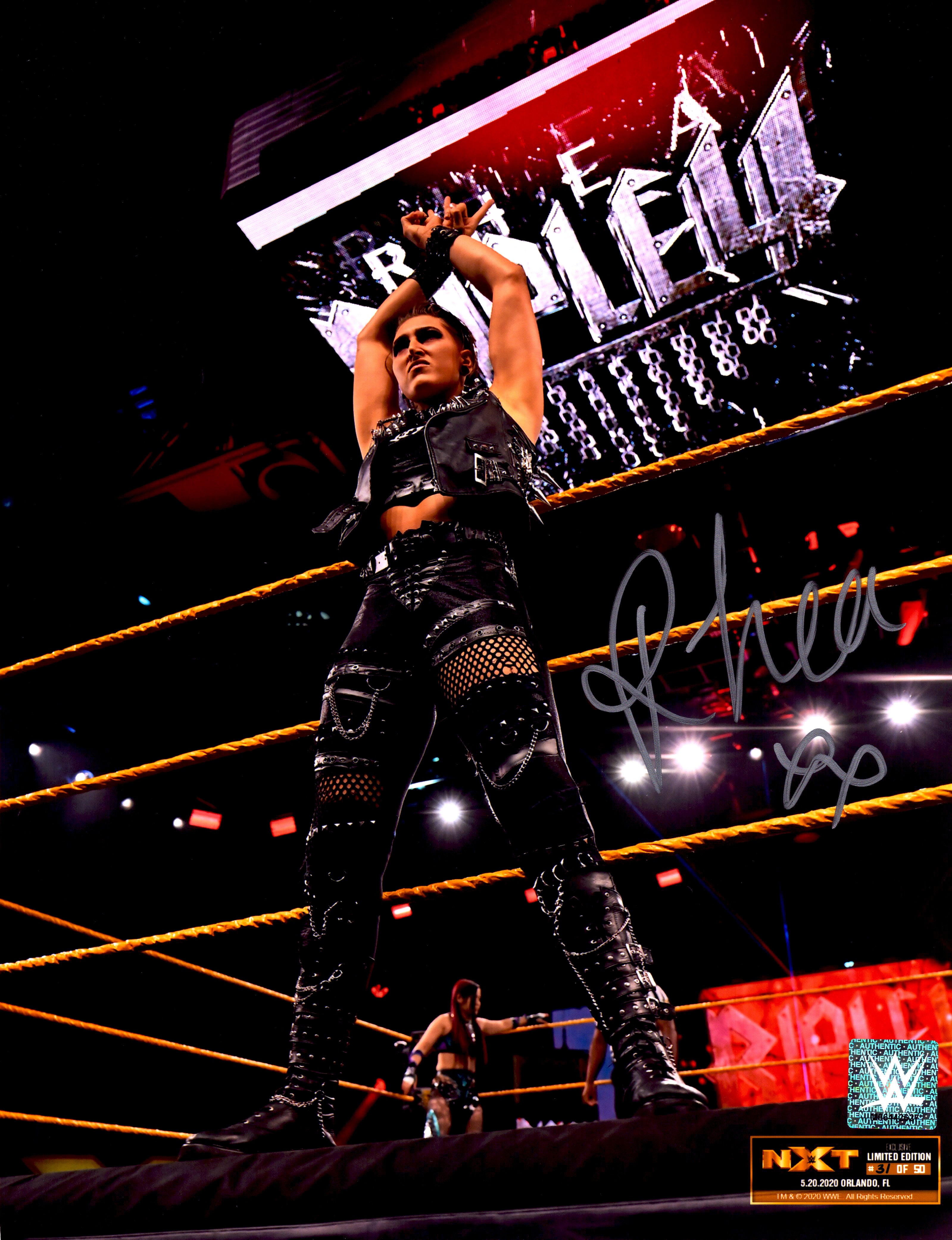 Signed Rhea Ripley Rhea Ripley signed 11x14 Photo (w/ WWE COA) – Signed By Superstars