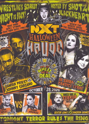 WWE NXT Halloween Havoc multi-signed 11x14 Event Poster (w/ WWE COA)
