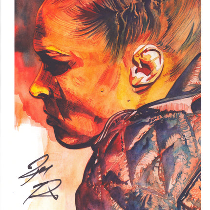 Ronda Rousey signed 11x14 Schamberger Art