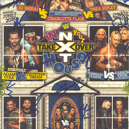 WWE NXT In Your House Takeover multi-signed 11x14 Event Poster (w/ WWE COA)