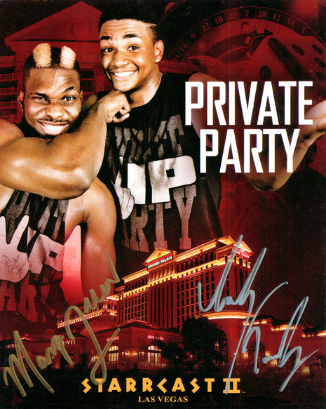 Private Party - Isiah Kassidy & Marq Quen dual signed 8x10 Photo