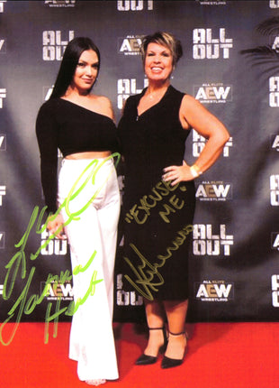 Shaul Guerrero & Vickie Guerrero dual signed 8x10 Photo