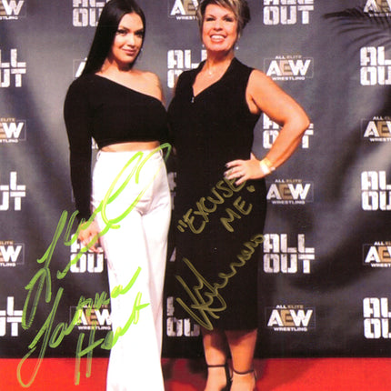 Shaul Guerrero & Vickie Guerrero dual signed 8x10 Photo