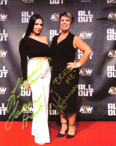 Shaul Guerrero & Vickie Guerrero dual signed 8x10 Photo