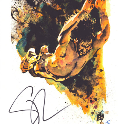 Seth Rollins signed 11x14 Schamberger Art