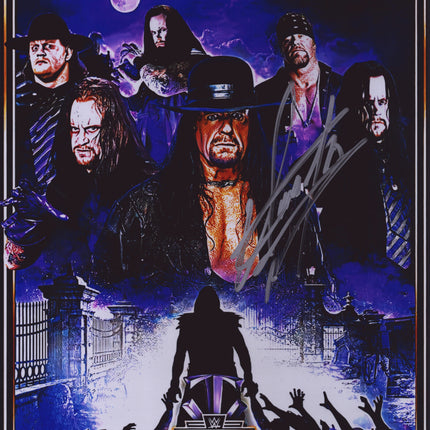 Undertaker signed Metallic 11x14 Photo (w/ JSA)